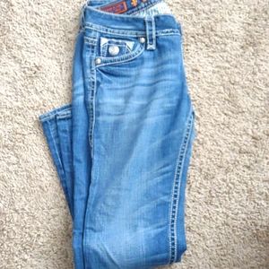 Rock revival jeans Size 29 blue straight leg 32" inseam
